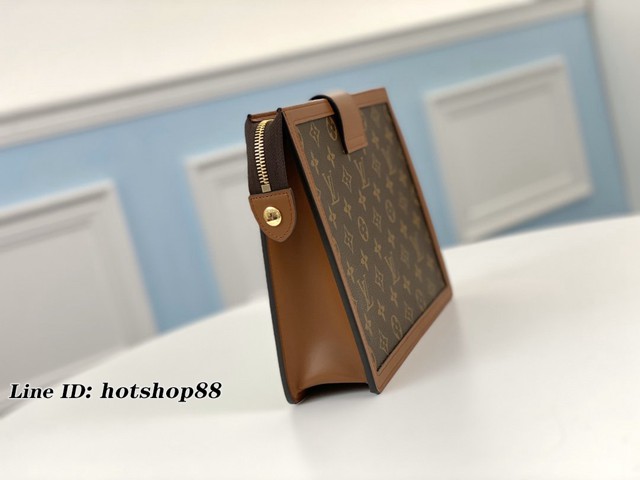 路易威登LV手包 M69184 老花 Pochette Dauphine手袋 LV新款女士手拿包 xxlv2572